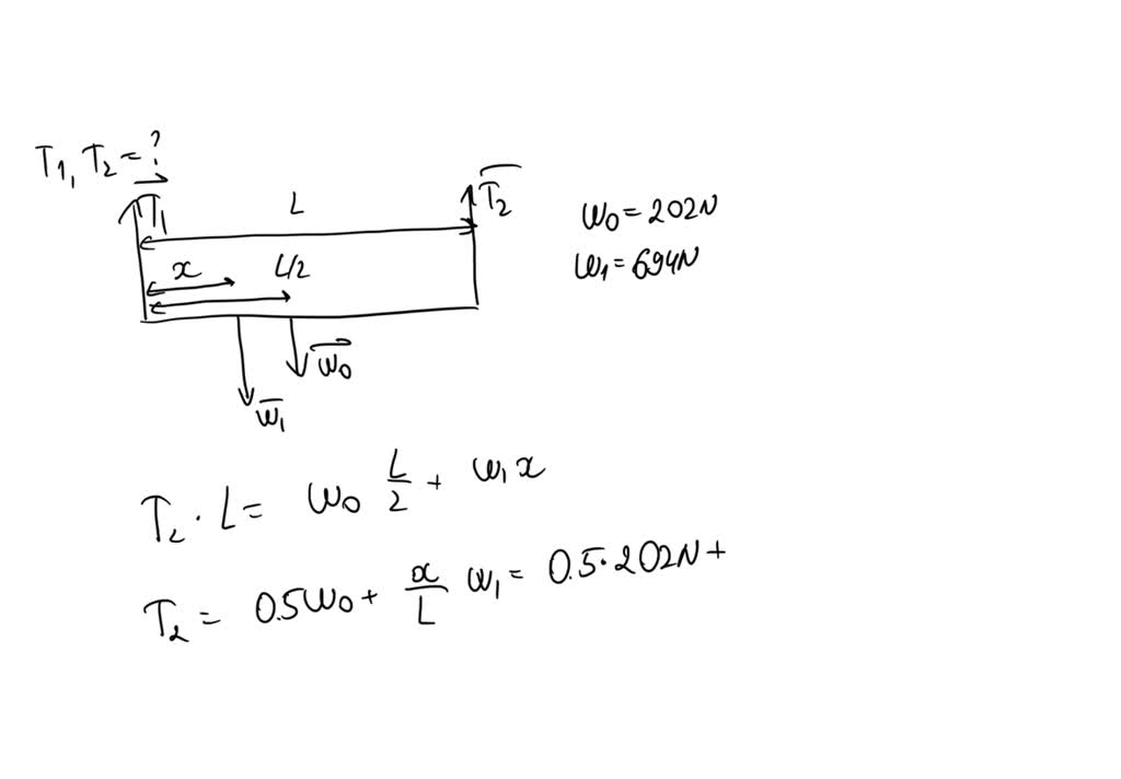 SOLVED: A window washer is standing on a scaffold supported by a