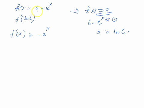 consider-fx6ex-a-find-the-slope-of-the-graph-of-fx-at-the-point-where-the-graph-crosses-the-x-axis-slope-b-find-the-equation-of-the-tangent-line-to-the-curve-at-this-point-y-c-find-the-equat-37679