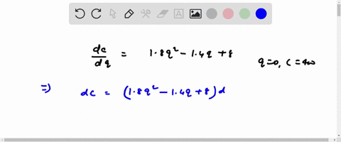 point-given-the-marginal-cost-function-18q2-14q-8-and-fixed-cost-400-find-the-total-cost-function-hint-the-total-cost-is-equal-to-the-fixed-cost-when-no-units-are-produced-total-cost-functio-63683