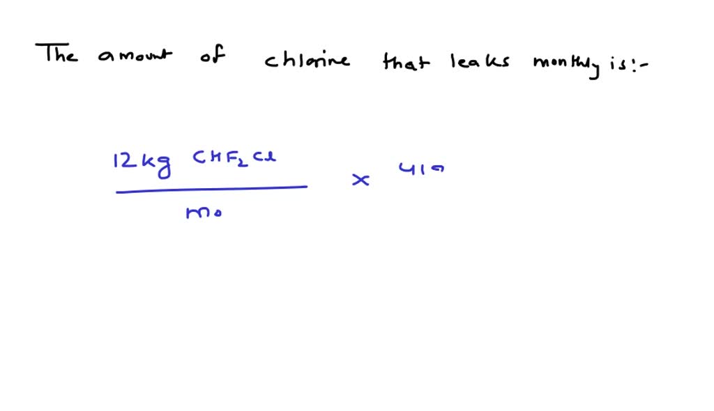 SOLVED A Freon leak in the airconditioning system of a large building