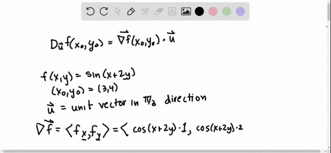 find-the-directional-derivative-of-fxysinx2y-at-the-point-3-4-in-the-direction-3-the-gradient-of-f-is-f34-the-directional-derivative-is