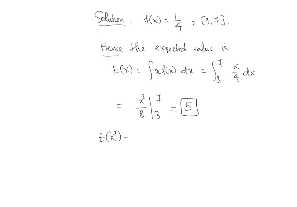 SOLVED: In Exercises 1-8, a probability density function of a random ...