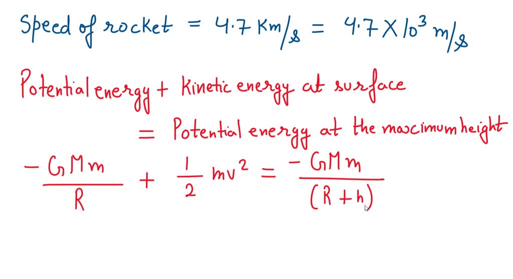 SOLVED A rocket is launched vertically upward from Earth's surface at
