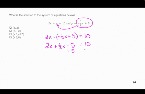 what-is-the-solution-to-the-system-of-equations-below-2-x-minus-y-10-and-y-negative-one-half-x-5-6-2-6-2-6-22-6-8-42632