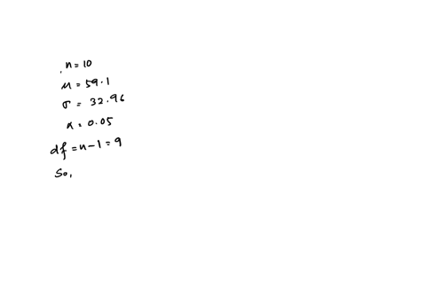 construct-the-lower-bound-of-a-confidence-interval-using-the-following-information-n-10-mean-591-standard-deviation-32966-alpha-005-remember-that-alpha-005-is-for-a-95-confidence-interval-and-alpha-00