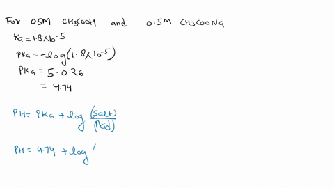 calculate-the-ph-of-the-solution-when-005-mol-of-hcl-are-added-to-1-l-of-a-buffered-solution-containing-05-m-acetic-acid-and-05-m-sodium-acetate-58284
