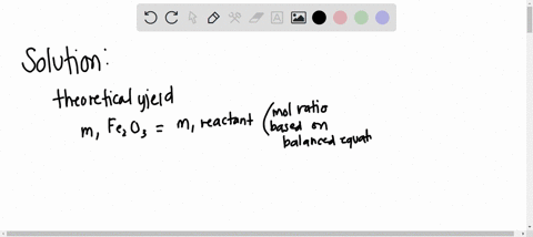 calculate-the-theoretical-yield-of-ironiii-oxide-fe2o3-theoretical-yield-g-the-reaction-produces-542-g542-g-of-fe2o3fe2o3-what-is-the-percent-yield-of-the-reaction-percent-yield-36836