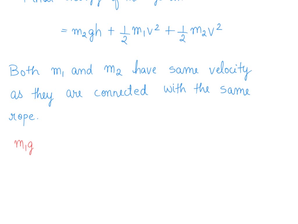 SOLVED A system of two paint buckets connected by a lightweight rope