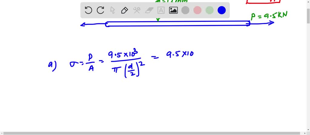 SOLVED: A bar has a length of 259 cm and a cross-sectional area of 9 cm ...