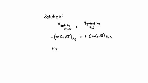 a-silver-block-initially-at-591c-is-submerged-into-1000-g-of-water-at-250c-in-an-insulated-container-the-final-temperature-of-the-mixture-upon-reaching-thermal-equilibrium-is-267c-the-specific-heat-ca