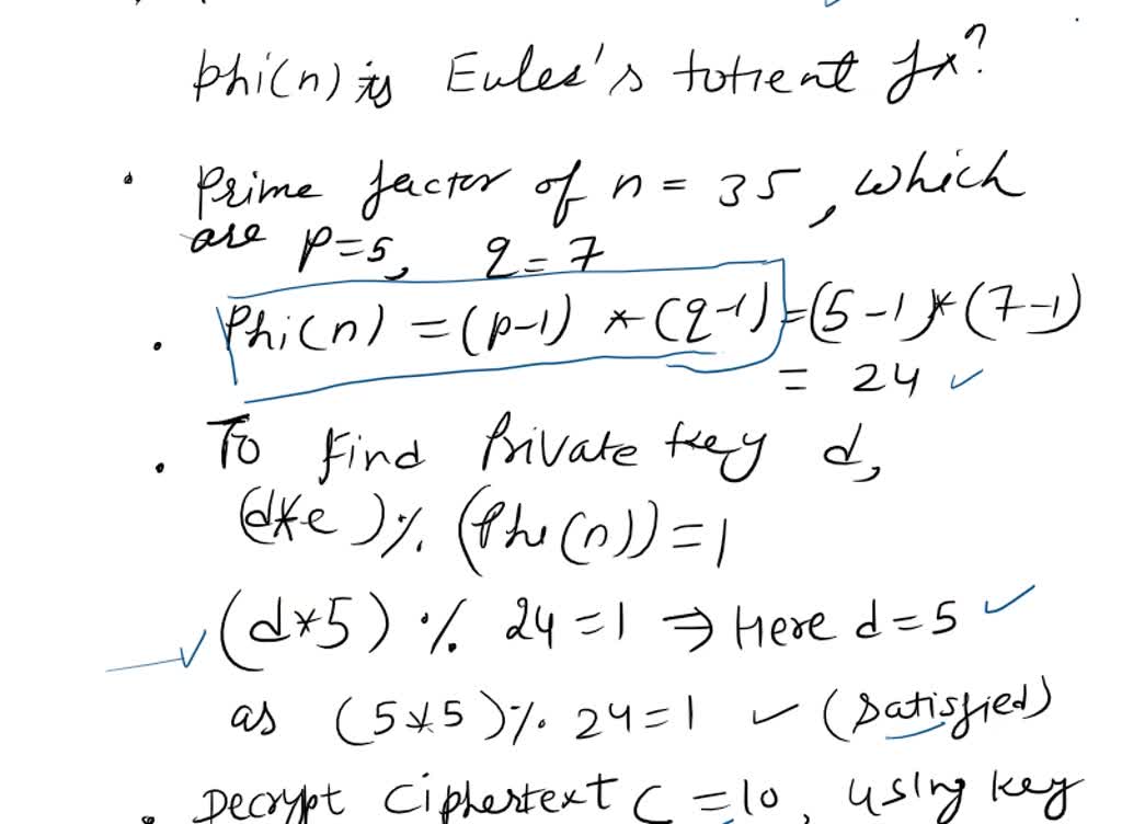 In a public-key system using RSA, you intercept the ciphertext C = 10 ...