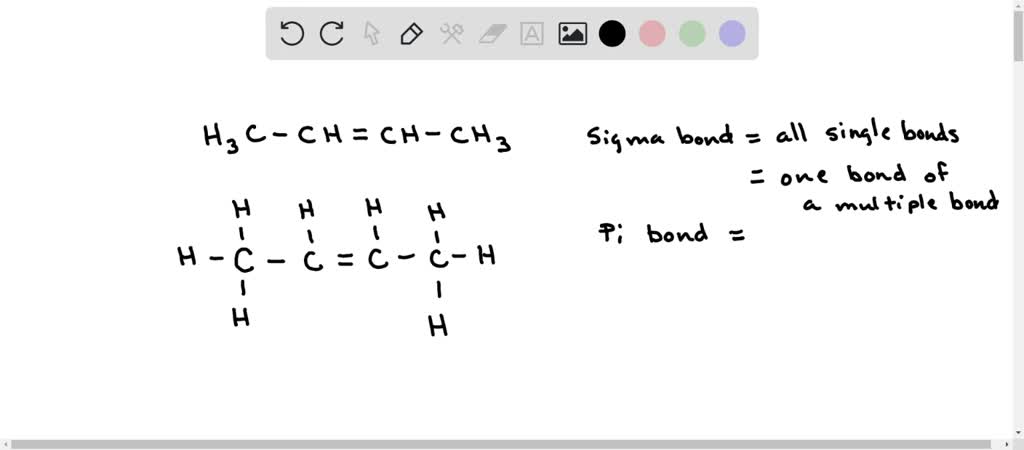 SOLVED: HzC OH CH can you label the Pi bonds and the sigma bonds ...