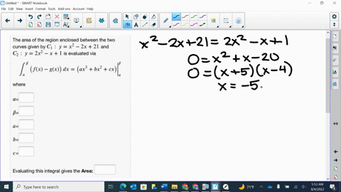 the-area-of-the-region-enclosed-between-the-two-curves-given-by-c1-yx-2x-21-and-c2-y-2x2-_-x-is-evaluated-via-1-fox-gx-dx-ax-bx-cx-where-evaluating-this-integral-gives-the-area-note-you-can-56526
