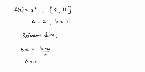 point-in-this-problem-you-will-calculate-the-area-between-fx-x2-and-the-x-axis-over-the-interval-1-10-using-a-limit-of-right-endpoint-riemann-sums-area-lim-n-0-foax-express-the-following-qua-89274