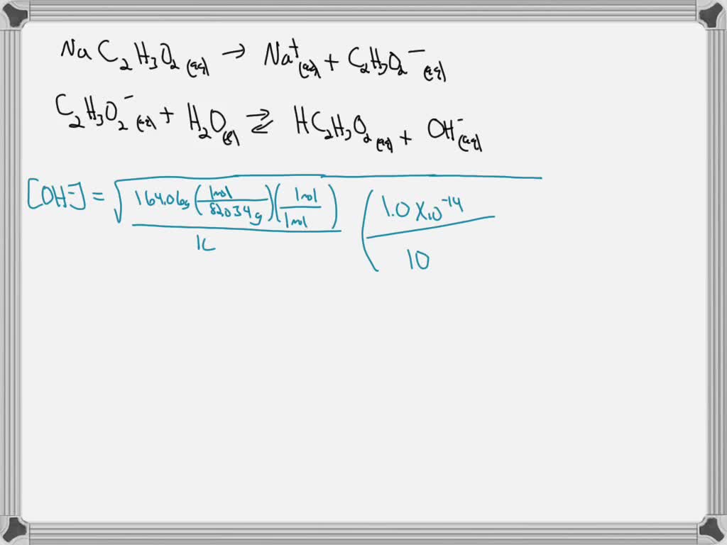 SOLVED: Write the dissociation reactions for the solution made by ...