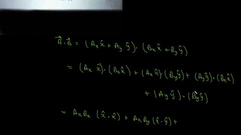 b-the-dot-product-of-two-vectors-a-and-b-is-defined-as-1b-ailbicos-0-where-is-the-angle-betreen-the-two-vectons_-based-this-definition-show-that-when-a-af-av-and-b-b-bv-the-dot-product-betwe-04225