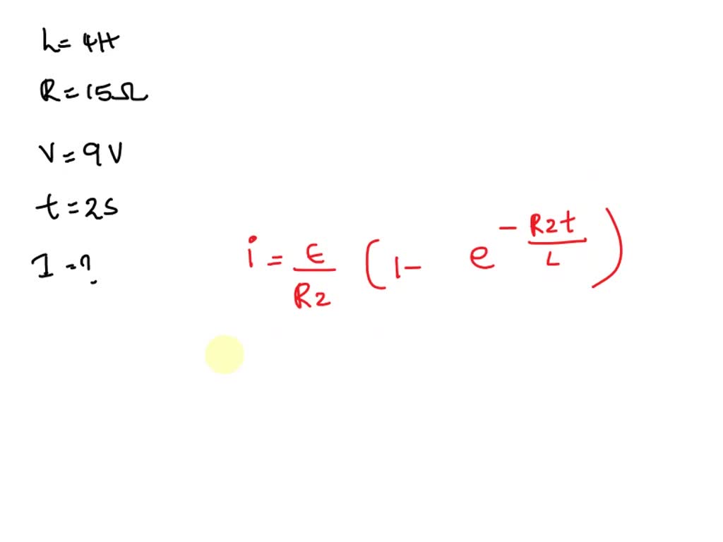 SOLVED An inductor with an inductance of 4H and a resistor with a