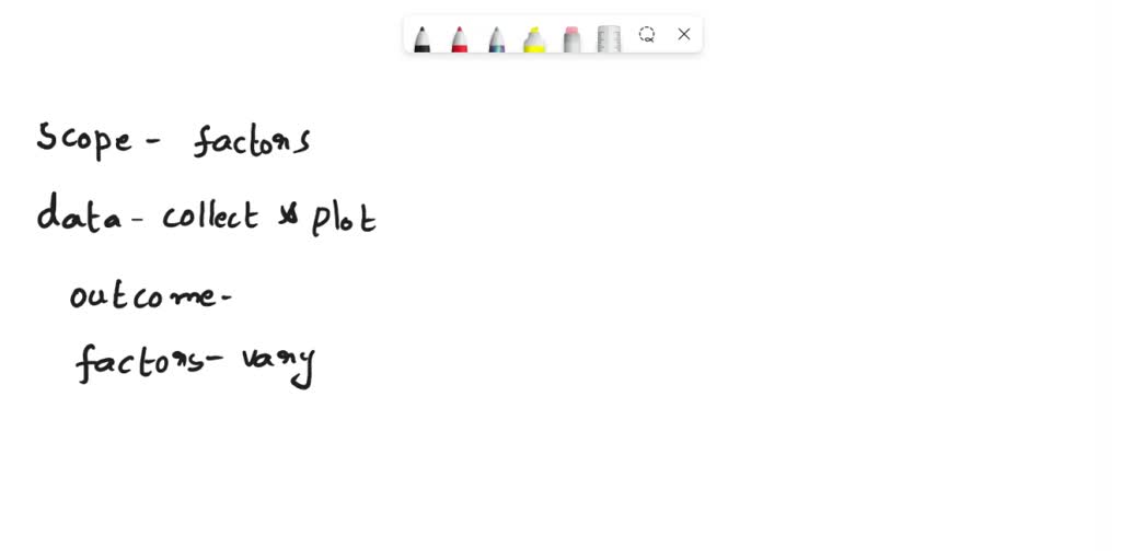 SOLVED Scope of an Experiment When determining the scope of an experiment, you need to consider