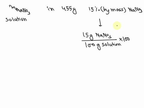 what-mass-of-sodium-nitrate-is-dissolved-in-455-g-of-a-solution-that-is-150-by-mass-nano3-63466