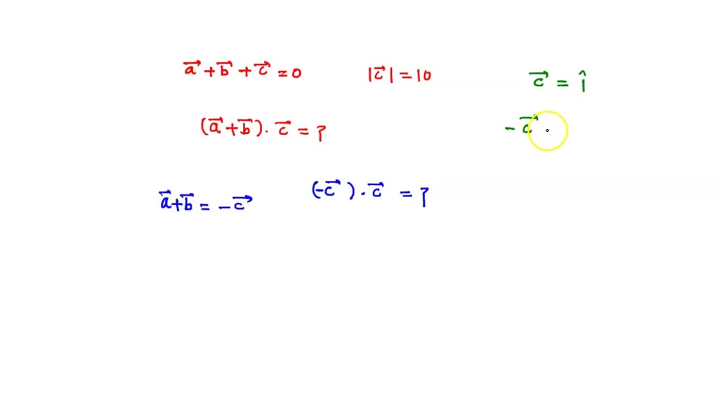 SOLVED If A Vector B Vector C Vector 0 And The Magnitude Of C solved-if-a-vector-b-vector-c-vector-0-and-the-magnitude-of-c