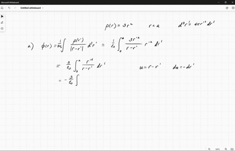 you-are-given-a-spherically-symmetric-volume-charge-distribution-located-in-free-space-wth-p-3r-for-r-a-and-p-0-for-r-a-alr-av-a-use-dr-to-calculate-the-potential-at-the-center-of-the-charge-41682