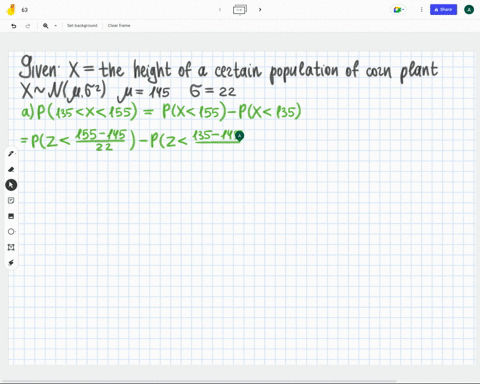 question-3-the-heights-of-a-certain-population-of-corn-plants-have-a-normal-distribution-with-mean-145-cm-and-standard-deviation-22-cm-a-what-percentage-of-the-plants-are-between-135-and-155-60896
