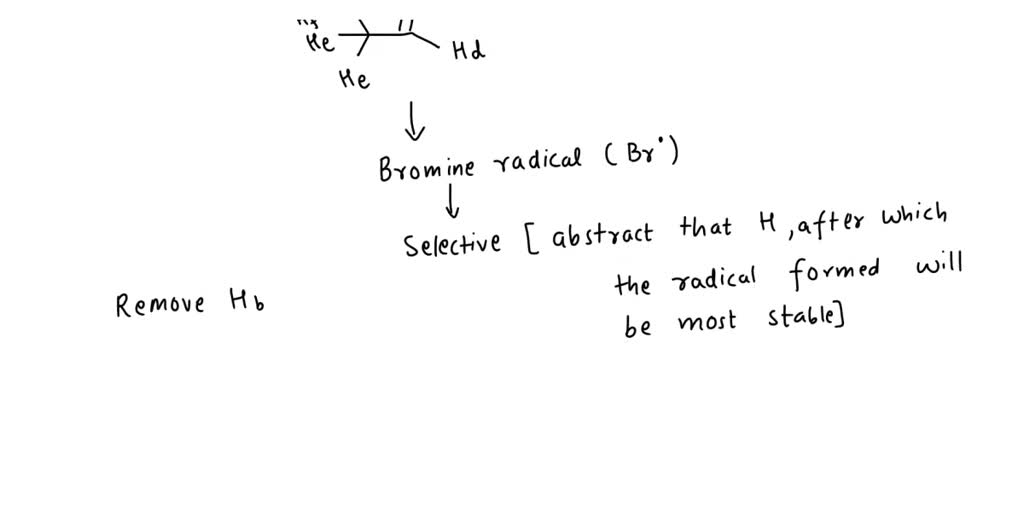 SOLVED Which H atom in the molecule shown will be most readily