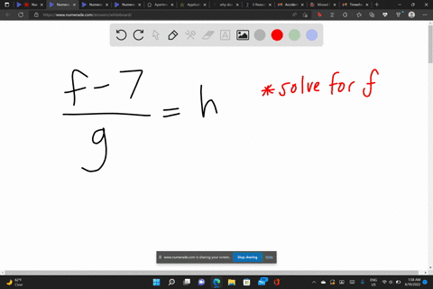 how-do-you-solve-f-7gh-for-f-87467