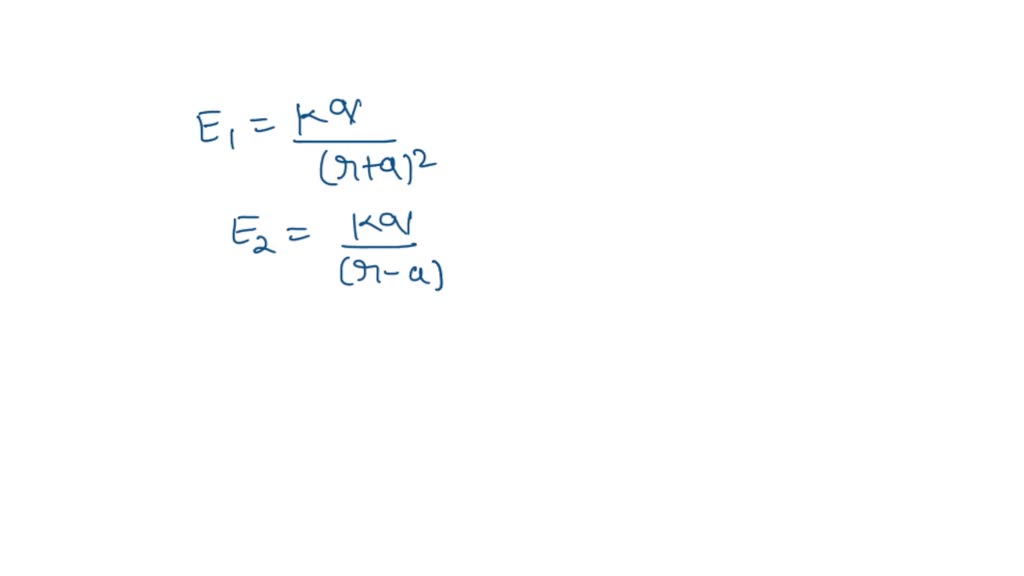 SOLVED: electric field due to an electric dipole at a point lying on ...