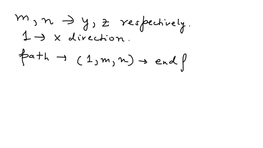 SOLVED: What is the number of 3D lattice paths from (0,0,0) to 1,m,n ...