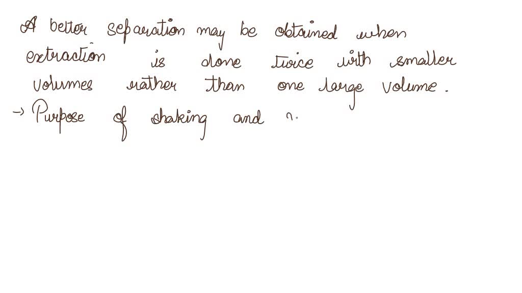 SOLVED: Separation and purification of the acid from the neutral ...