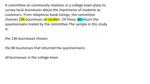 a-committee-on-community-relations-in-a-college-town-plans-to-survey-local-businesses-about-the-importance-of-students-as-customers-from-telephone-book-listings-the-committee-chooses-136-bus-53178