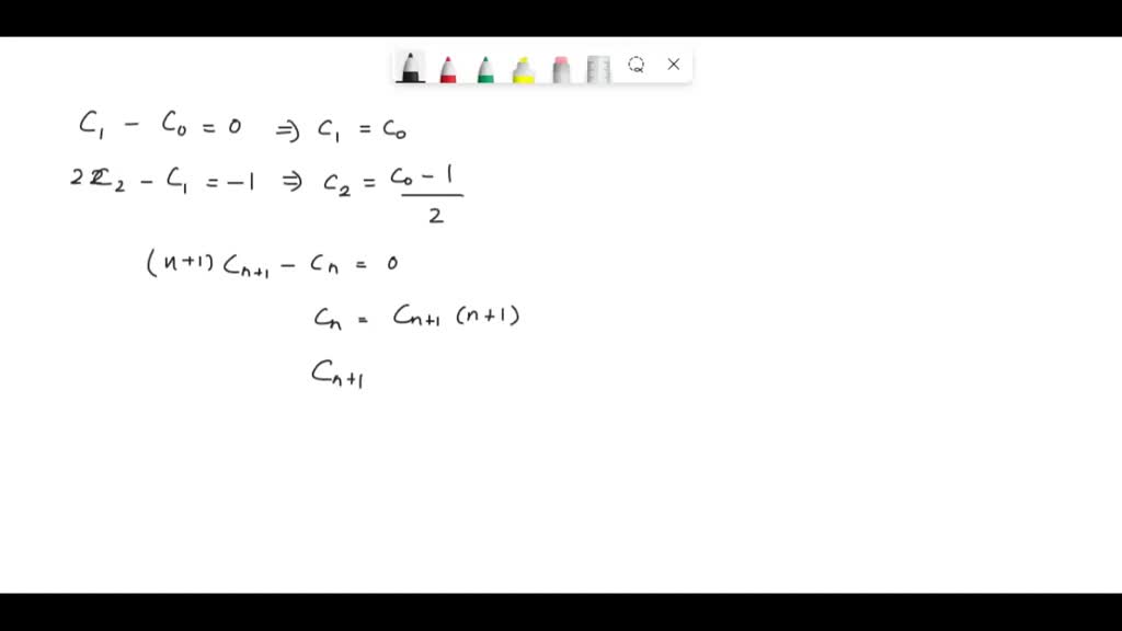 Solved Use The Power Series Method To Obtain Power Series Solutions About The Given Point A Y