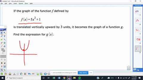 if-the-graph-of-the-function-f-defined-by-f-x-sx-1-is-translated-vertically-upward-by-3-units-it-becomes-the-graph-of-a-function-g-find-the-expression-for-g-14988