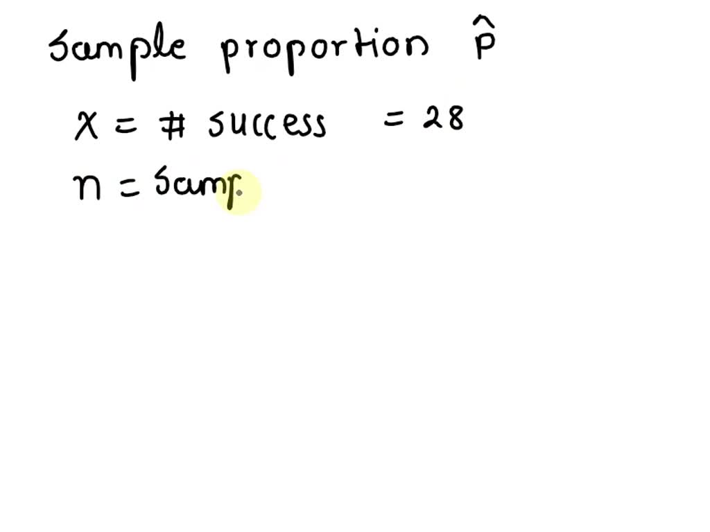 Step 1 of 2 Given the following parameters for a sampling