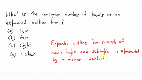 what-is-the-maximum-number-of-levels-in-an-expanded-outline-form-excel-a-two-b-four-c-eight-d-sixteen-81138