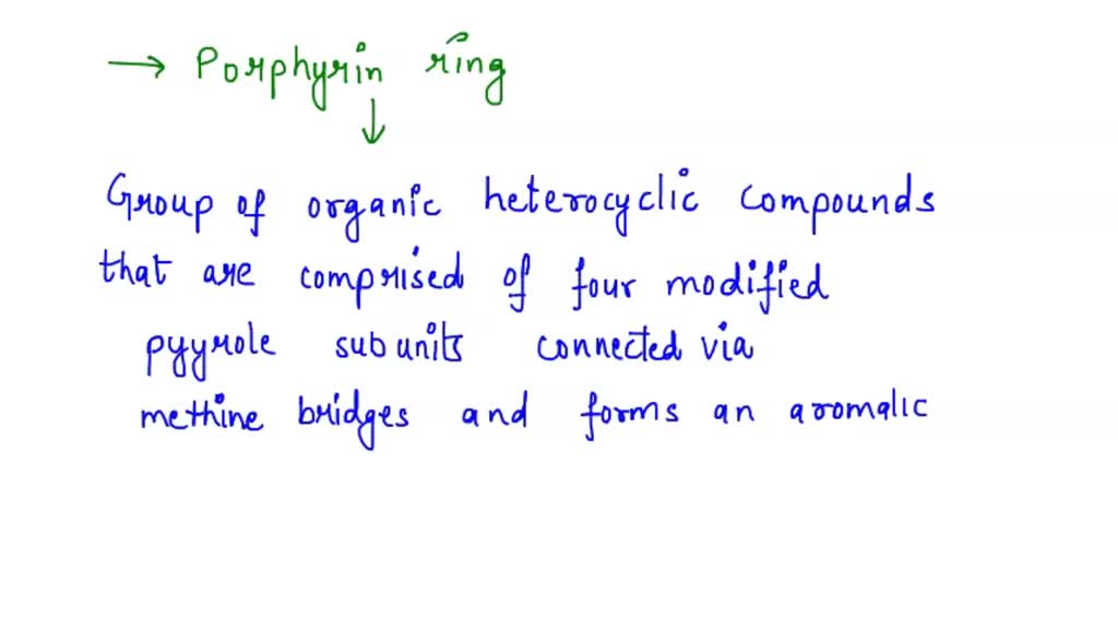 SOLVED: The porphyrin molecule, as shown below, has a two-dimensional ...