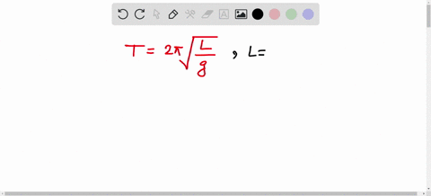 a-pendulum-of-length-453-cm-is-hanging-from-the-ceiling-what-is-the-period-of-oscillation