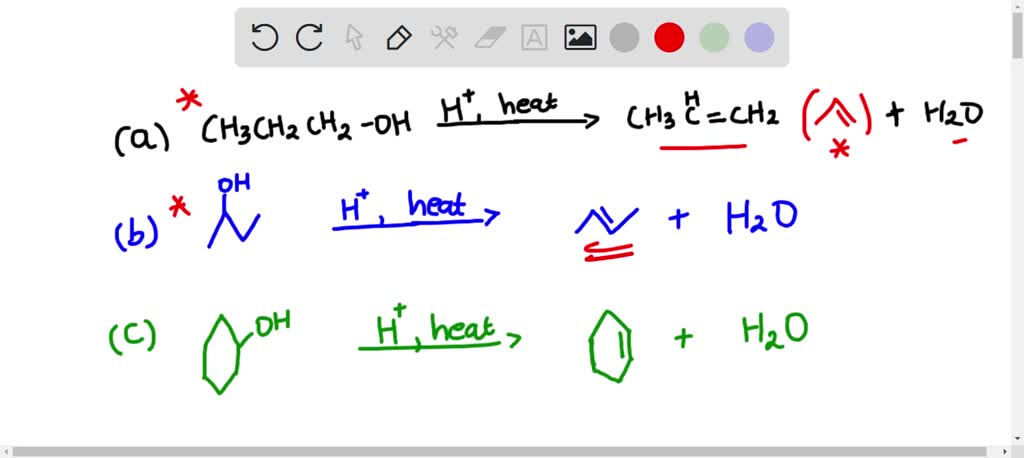 SOLVED: Draw The Condensed Structural Formula Of The Alkene Produced By ...