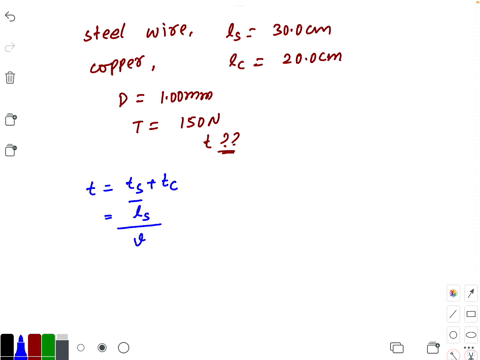 a-steel-wire-of-length-300-cm-and-a-copper-wire-of-length-200-cm-both-with-100-mm-diameters-are-connected-end-to-end-and-stretched-to-a-tension-of-150-n-during-what-time-interval-will-a-tran-44718