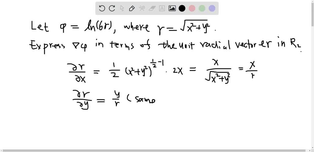 SOLVED: Let 0 =e Express V@ in terms of the unit radial vector e in R'