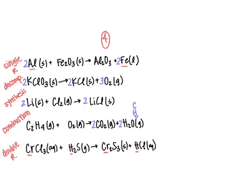 wuiv-and-identify-the-type-of-reaction-balance-each-of-the-following-reactions-type-of-reaction-unbalanced-equation-als-fezo3s-alos-fel-kcio-s-kcls-ozg-lis-clz-g-licls-czhg-0-g-4cozg-hzog-cr-58106