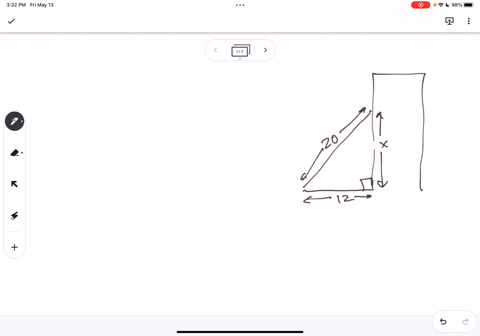 a-20-foot-ladder-is-leaning-on-a-building-the-bottom-of-the-ladder-is-on-the-ground-at-a-distance-of-12-feet-from-the-base-of-the-building-the-base-of-the-building-and-the-ground-form-a-righ-55623