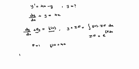consider-the-following-differential-equation-y-4x-y-ind-the-coefficient-function-px-when-the-given-differential-equation-is-written-in-the-standard-form-dy-dx-pxy-fx-px-find-the-integrating-70023