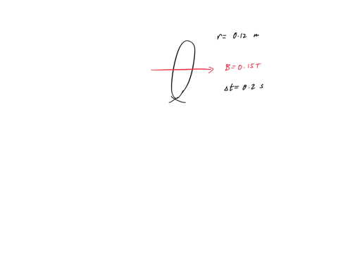 the-flexible-loop-in-figure-p315-has-a-radius-of-120-cm-and-is-in-a-magnetic-field-of-magnitude-0150-t-the-loop-is-grasped-at-points-a-and-b-and-stretched-until-its-area-is-nearly-zero-if-it-takes-020