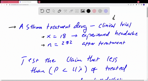 a-certain-drug-is-used-to-treat-asthma-in-a-clinical-trial-of-the-drug-18-of-282-treated-subjects-experienced-headaches-based-on-data-from-the-manufacturer-the-accompanying-calculator-displa-01342