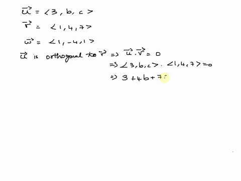 find-b-and-c-so-that-3-b-c-is-orthogonal-to-both-1-4-7-and-1-4-1-b-x-61108