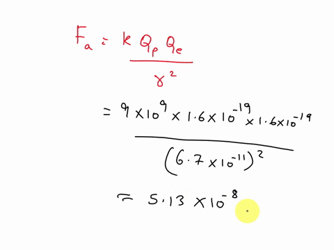 find-the-force-of-electrical-attraction-between-a-proton-and-an-electron-that-are-67-10-11-m-apart-enter-the-magnitude-only-n-compare-this-to-the-gravitational-force-between-these-particles-72864