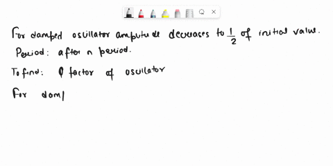 the-amplitude-of-a-damped-oscillator-decreases-to-12-of-its-initial-value-after-n-periods-find-the-q-factor-of-the-oscillator-32272