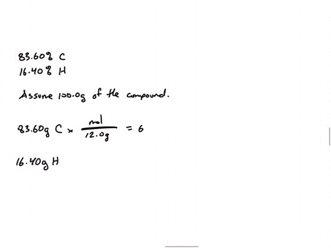 what-is-the-molecular-formula-for-the-hydrocarbon-that-is-8360-carbon-and-the-rest-hydrogen-with-a-molar-mass-of-4310-gmol